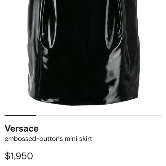 Versace leather skirt - Picture 11 of 12